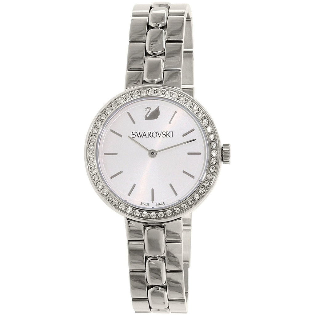 Swarovski Daytime Crystal Silver Dial Silver Steel Strap Watch for Women - 5095600 Buy Now By Swarovski