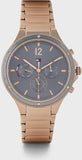 Tommy Hilfiger Eve Chronograph Quartz Grey Dial Rose Gold Steel Strap Watch For Women - 1782277 Buy Now By Tommy Hilfiger