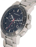Burberry The City Black Dial Silver Steel Strap Watch for Men - BU9380 Buy Now By Burberry