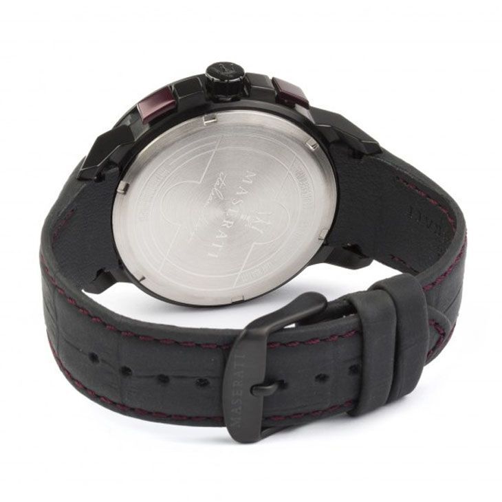 Maserati Ingegno Chronograph Black Dial Black Leather Strap Watch For Men - R8871619003 Buy Now By Maserati