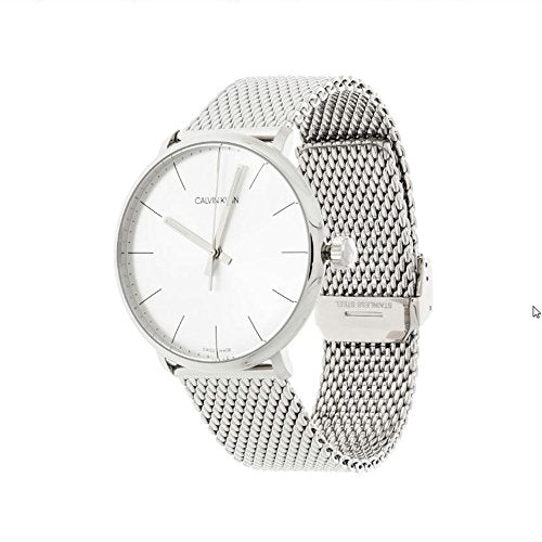 Calvin Klein White Dial Silver Mesh Bracelet Watch for Women - K8M21126 Buy Now By Calvin Klein