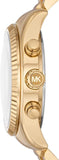 Michael Kors Lexington Chronograph Blue Dial Gold Steel Strap Watch For Women - MK7216 Buy Now By Michael Kors