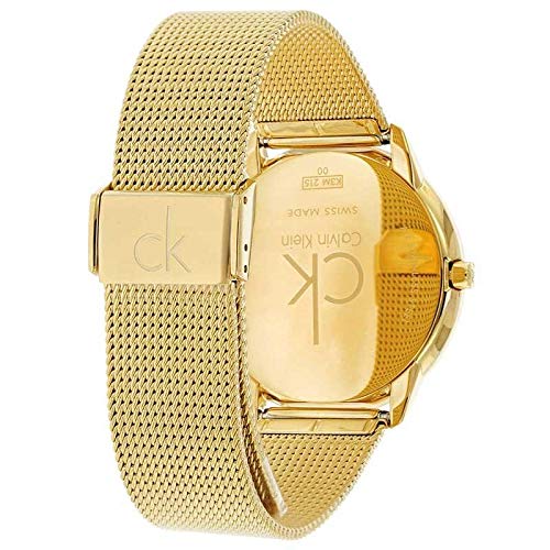 Calvin Klein Minimal White Dial Gold Mesh Bracelet Watch for Men - K3M21526 Buy Now By Calvin Klein