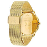 Calvin Klein Minimal White Dial Gold Mesh Bracelet Watch for Men - K3M21526 Buy Now By Calvin Klein