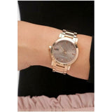 Burberry The City Light Brown Dial Rose Gold Steel Strap Watch for Women - BU9005 Buy Now By Burberry