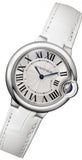 Cartier Ballon Bleu De Cartier Silver Dial White Leather Strap Watch for Women - W6920086 Buy Now By Cartier