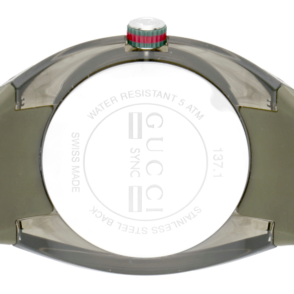 Gucci Sync XXL Quartz Brown Dial Brown Leather Strap Watch For Men - YA137106 Buy Now By Gucci