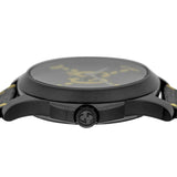Gucci G Timeless Ghost Black Dial Black Leather Strap Watch For Men - YA1264019 Buy Now By Gucci