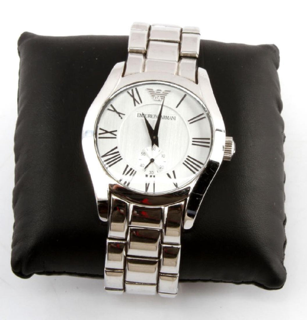 Emporio Armani Classic Quartz Silver Dial Silver Steel Strap Watch For Men - AR0647 Buy Now By Emporio Armani