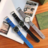 Gucci G Timeless Quartz White Dial Grey NATO Strap Watch For Women - YA1264184 Buy Now By Gucci