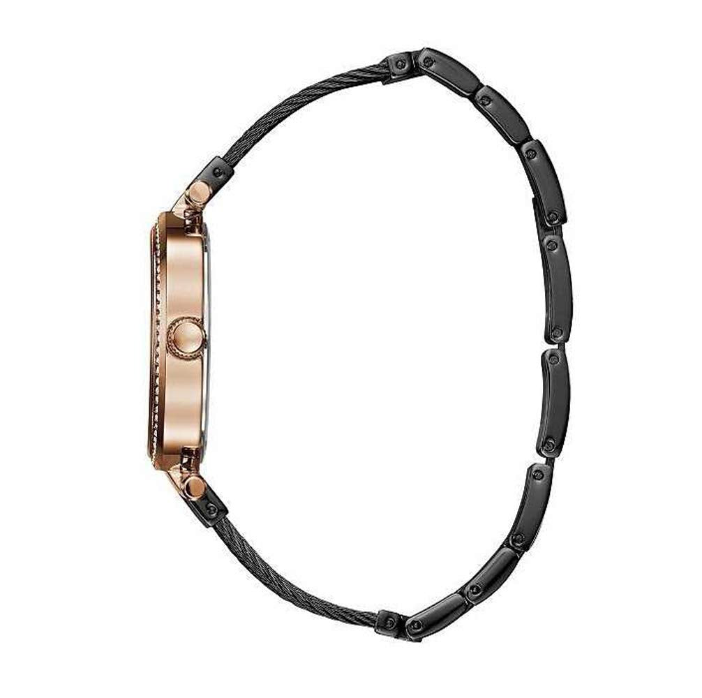 Guess Soho Diamonds Black Dial Black Mesh Bracelet Watch for Women - W0638L5 Buy Now By Guess