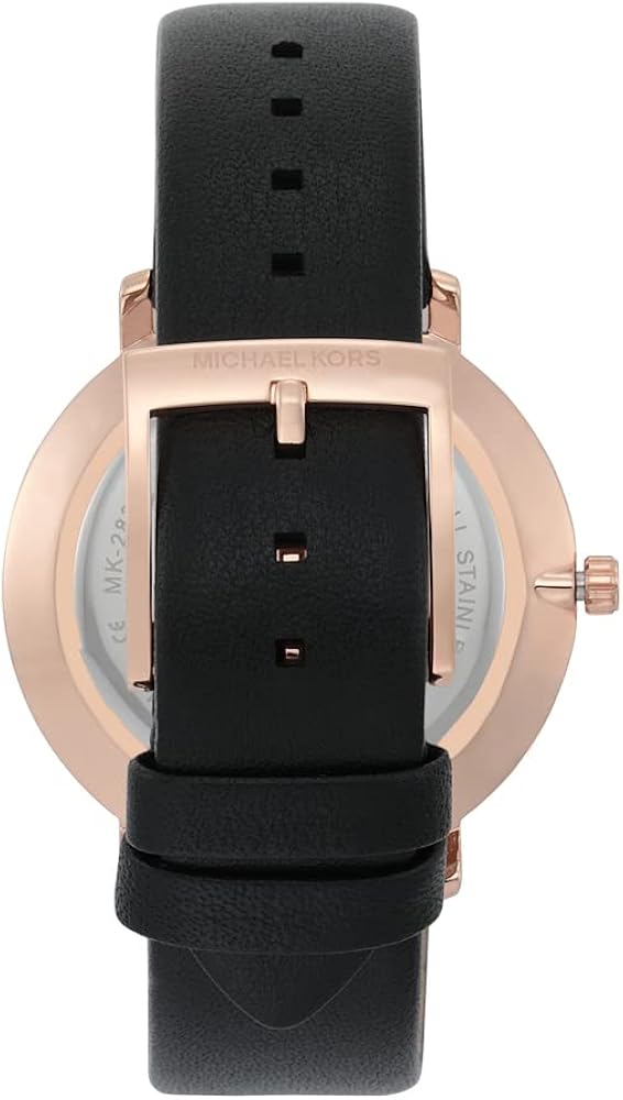 Michael Kors Pyper Quartz White Dial Black Leather Strap Watch For Women - MK2834 Buy Now By Michael Kors