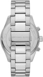 Michael Kors Layton Chronograph Red Dial Silver Steel Strap Watch For Men - MK8822 Buy Now By Michael Kors