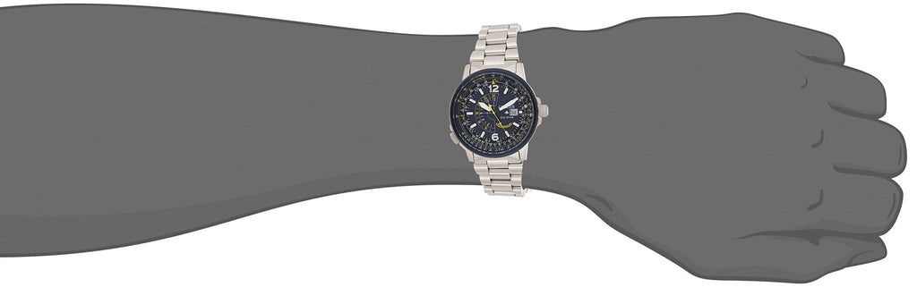 Citizen Promaster Nighthawk Eco Drive Navy Blue Dial Silver Steel Strap Watch For Men - BJ7006-56L Buy Now By Citizen