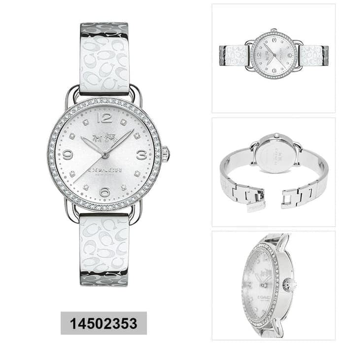 Coach Delancey White Dial Silver Steel Strap Watch for Women - 14502353 Buy Now By Coach