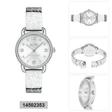 Coach Delancey White Dial Silver Steel Strap Watch for Women - 14502353 Buy Now By Coach