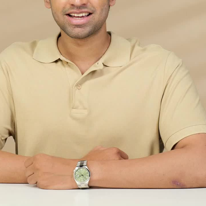 Citizen x Pantone Automatic Peaceful Green Dial Silver Steel Strap Watch For Men - NJ0158-89Z Buy Now By Citizen