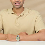 Citizen x Pantone Automatic Peaceful Green Dial Silver Steel Strap Watch For Men - NJ0158-89Z Buy Now By Citizen