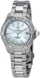 Tag Heuer Aquaracer Diamonds Mother of Pearl Dial Silver Steel Strap Watch for Women - WBD1313.BA0740 Buy Now By Tag Heuer