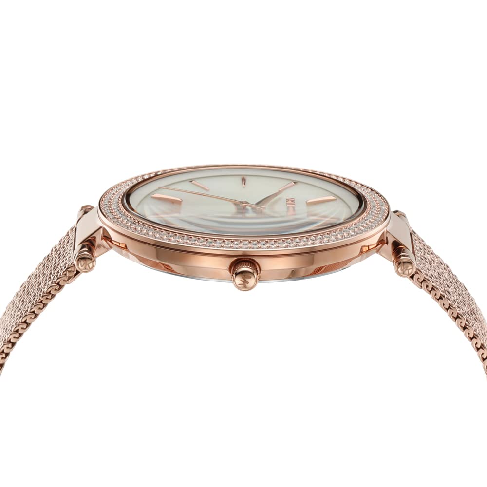 Michael Kors Darci Quartz Mother of Pearl White Dial Rose Gold Mesh Bracelet Watch For Women - MK4519 Buy Now By Michael Kors