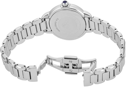 Emporio Armani Mia Three Hand Crystals Blue Dial Silver Steel Strap Watch For Women - AR11630 Buy Now By Emporio Armani