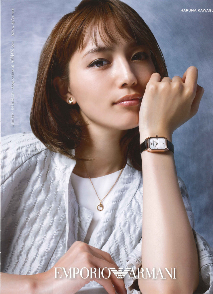 Emporio Armani Gioia Quartz Mother of Pearl Dial Black Leather Strap Watch For Women - AR11390 Buy Now By Emporio Armani