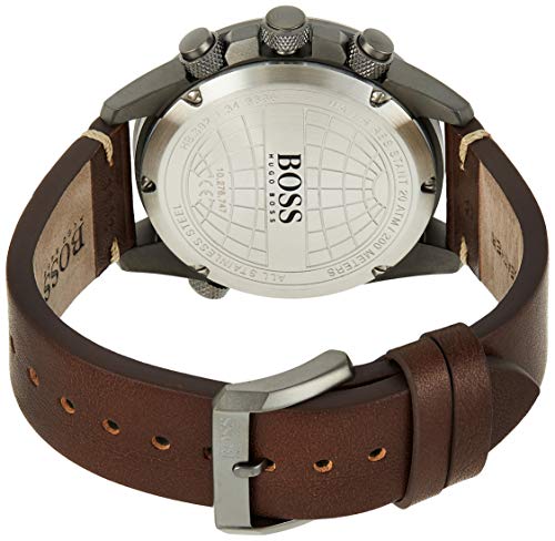 Hugo Boss Nomad Blue Dial Brown Leather Strap Watch for Men - 1513773 Buy Now By Hugo Boss