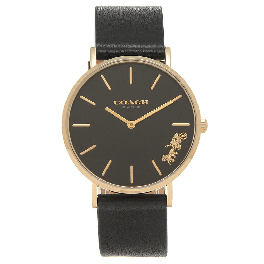 Coach Perry Black Dial Black Leather Strap Watch for Women - 14503333 Buy Now By Coach