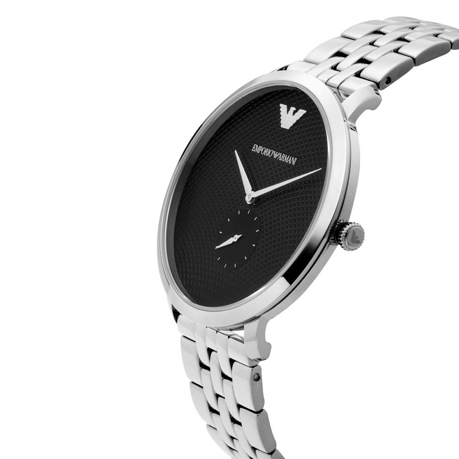 Emporio Armani Classic Quartz Black Dial Silver Steel Strap Watch For Men - AR11161 Buy Now By Emporio Armani