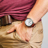 Tommy Hilfiger Landon Chronograph White Dial Brown Leather Strap Watch for Men - 1791531 Buy Now By Tommy Hilfiger