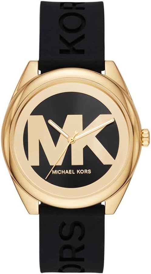 Michael Kors Janelle Quartz Black Dial Black Rubber Strap Watch For Women - MK7313 Buy Now By Michael Kors