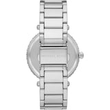 Michael Kors Parker Three Hand Mother of Pearl White Dial Silver Steel Strap Watch For Women - MK4694 Buy Now By Michael Kors