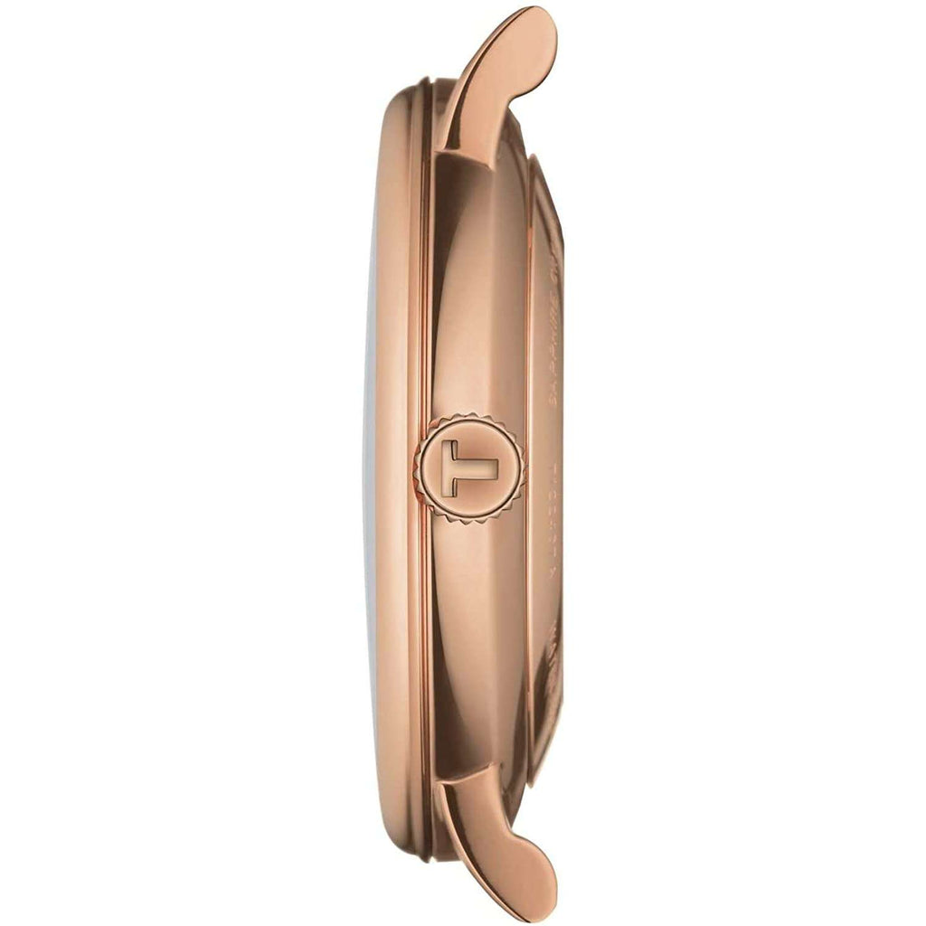 Tissot Carson Premium Powermatic 80 White Dial Brown Leather Strap Watch For Men - T122.407.36.031.00 Buy Now By Tissot