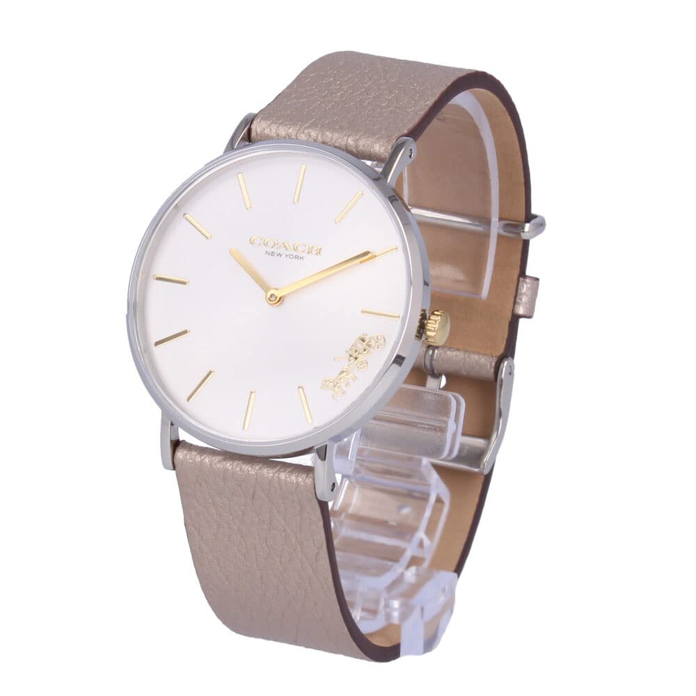 Coach Perry White Dial Beige Leather Strap Watch for Women - 14503157 Buy Now By Coach