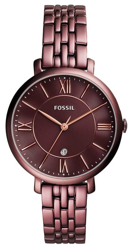 Fossil Jacqueline Brown Dial Brown Steel Strap Watch for Women - ES4100 Buy Now By Fossil