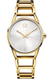 Calvin Klein Stately White Dial Gold Steel Strap Watch for Women - K3G2352W Buy Now By Calvin Klein