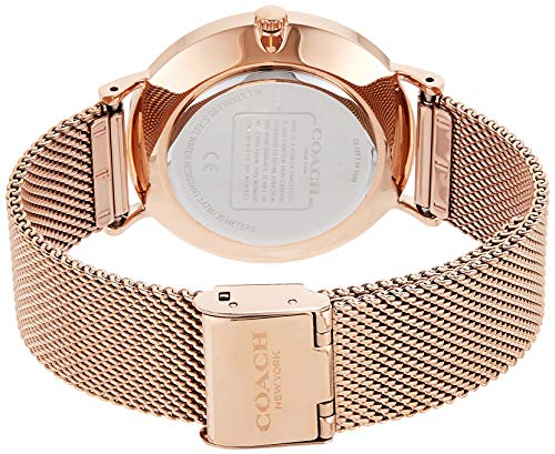 Coach Perry White Rose Gold Mesh Bracelet Watch for Women - 14503126 Buy Now By Coach