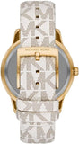 Michael Kors Tibby Multifunction Silver Dial White Leather Strap Watch For Women - MK6967 Buy Now By Michael Kors