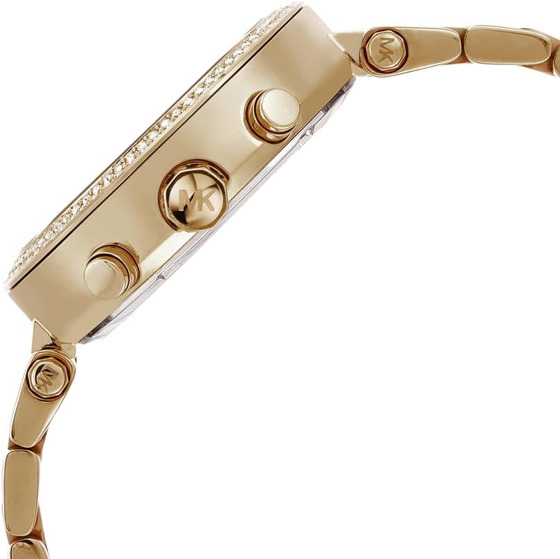 Michael Kors Parker Crystals Gold Dial Gold Steel Strap Watch For Women - MK4469 Buy Now By Michael Kors
