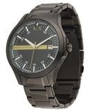 Armani Exchange Hampton Black Dial Black Steel Strap Watch For Men - AX2407 Buy Now By Armani Exchange