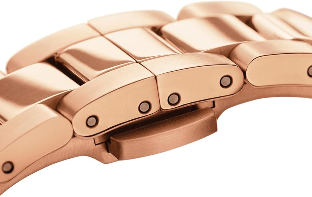 Daniel Wellington Iconic Link Grey Dial Rose Gold Steel Strap Watch For Women - DW00100332 Buy Now By Daniel Wellington