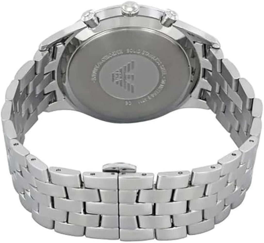 Emporio Armani Chronograph Black Dial Silver Steel Strap Watch For Men - AR11017 Buy Now By Emporio Armani