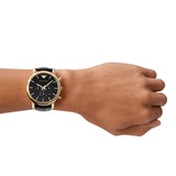 Emporio Armani Luigi Chronograph Black Dial Black Leather Watch For Men - AR1917 Buy Now By Emporio Armani