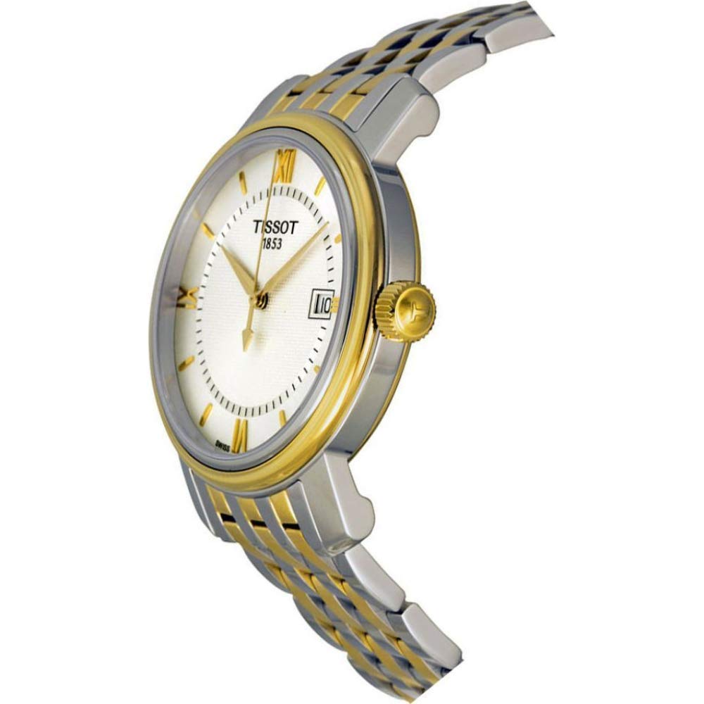 Tissot T Classic Bridgeport Silver Dial Two Tone Mesh Bracelet Watch For Men - T097.410.22.038.00 Buy Now By Tissot
