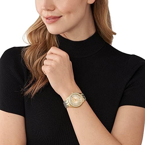 Michael Kors Harlowe Three-Hand Quartz Gold Dial Gold Steel Strap Watch For Women - MK4709 Buy Now By Michael Kors