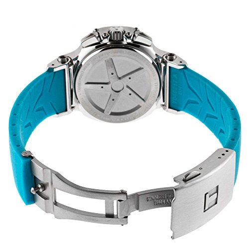 Tissot T Race Chronograph White Dial Brown Rubber Strap Watch for Women - T048.217.17.017.02 Buy Now By Tissot