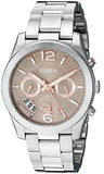 Fossil Perfect Boyfriend Taupe Dial Silver Steel Strap Watch for Women - ES4146 Buy Now By Fossil