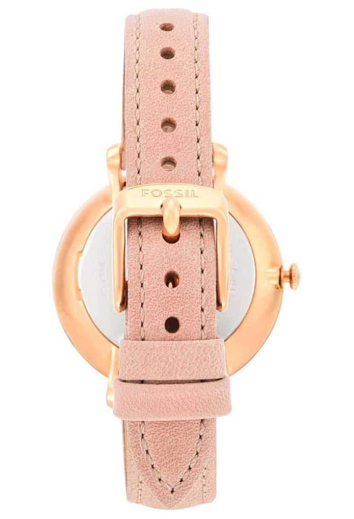 Fossil Jacqueline White Dial Pink Leather Strap Watch for Women - ES3988 Buy Now By Fossil