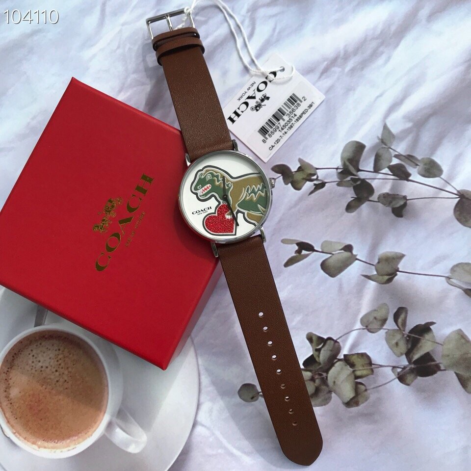 Coach Perry White Dial Brown Leather Strap Watch for Women - 14503514 Buy Now By Coach