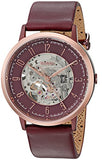 Fossil Vintage Muse Automatic Skeleton Maroon Dial Maroon Leather Strap Watch for Women - ME3137 Buy Now By Fossil